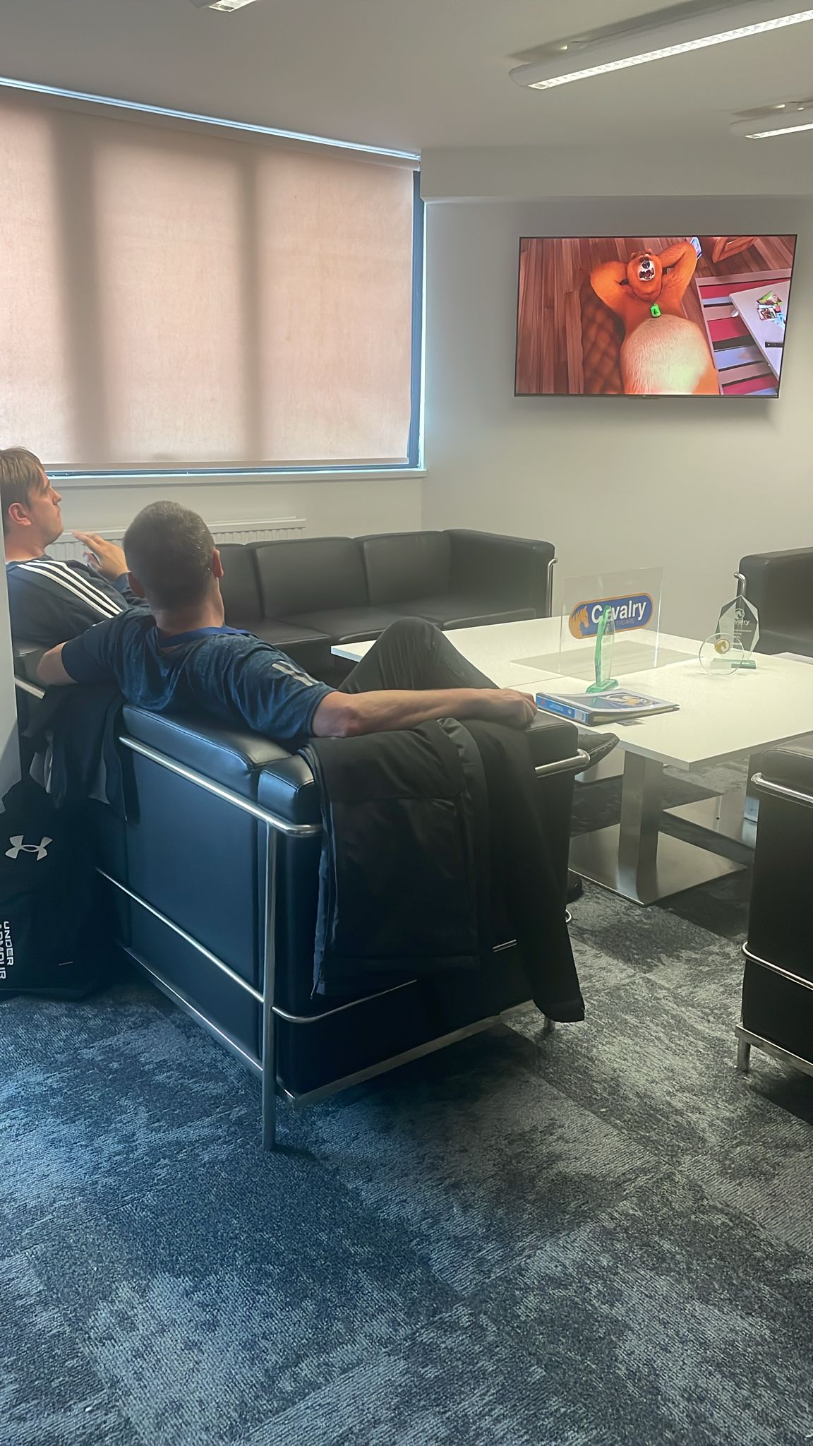 LB visiting the Crosby office